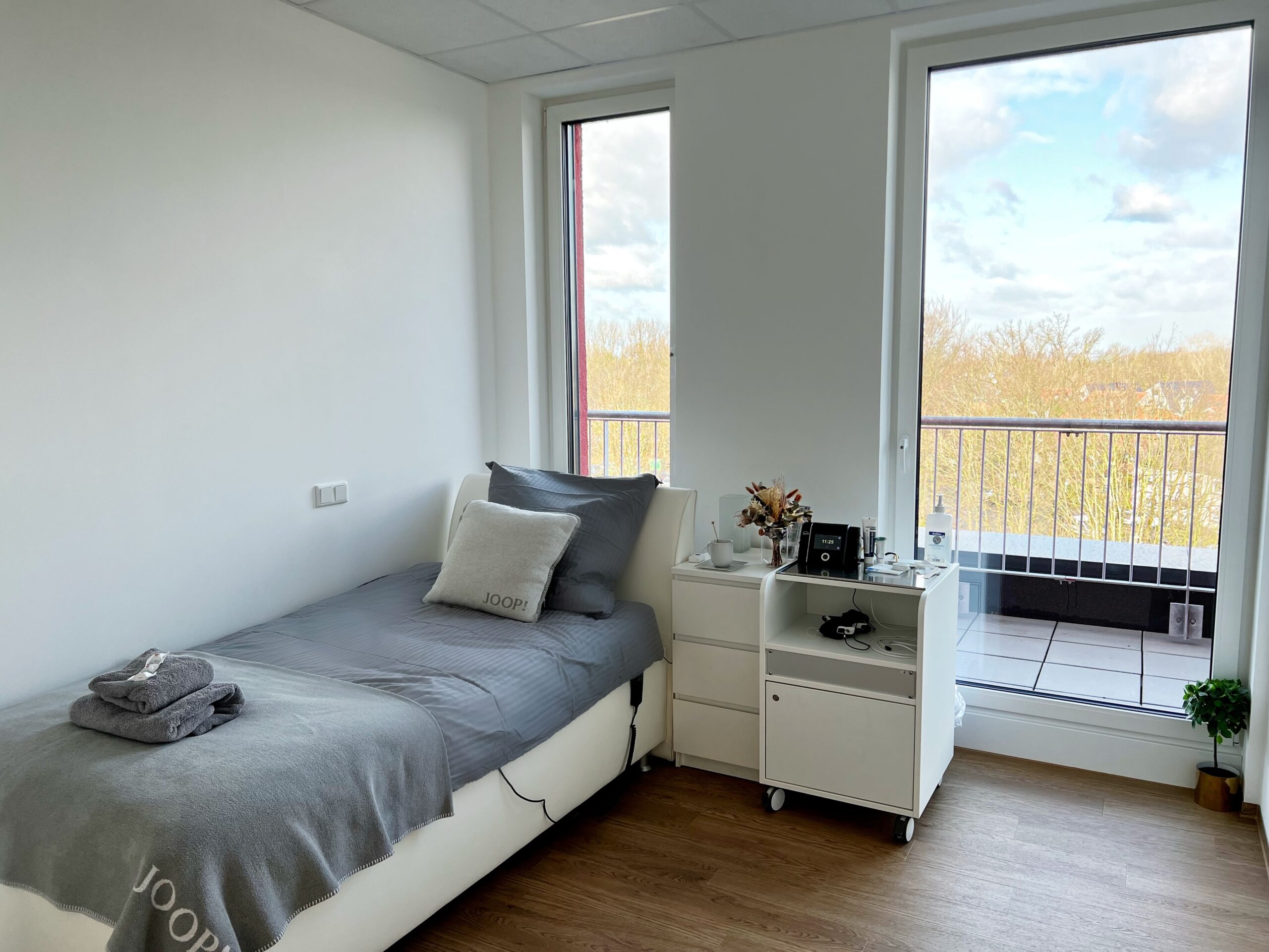 Patientenzimmer in der SMED Klinik